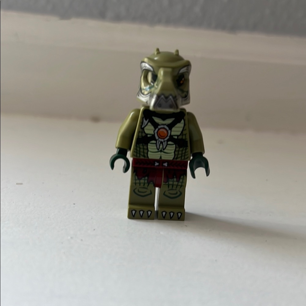 Reptile Warrior Figure - Green and Red
